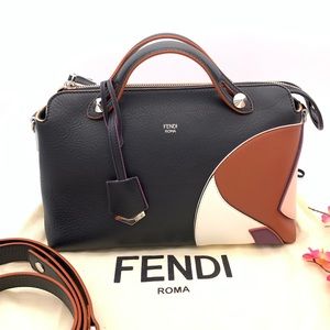 Fendi Black And Brown Small By The Way Color Block